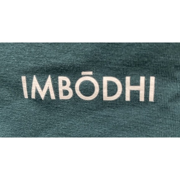 Imbodhi Jumpsuit Cross Back Harem Lounge Yoga Stretch Romper Teal Blue Medium - Picture 4 of 5